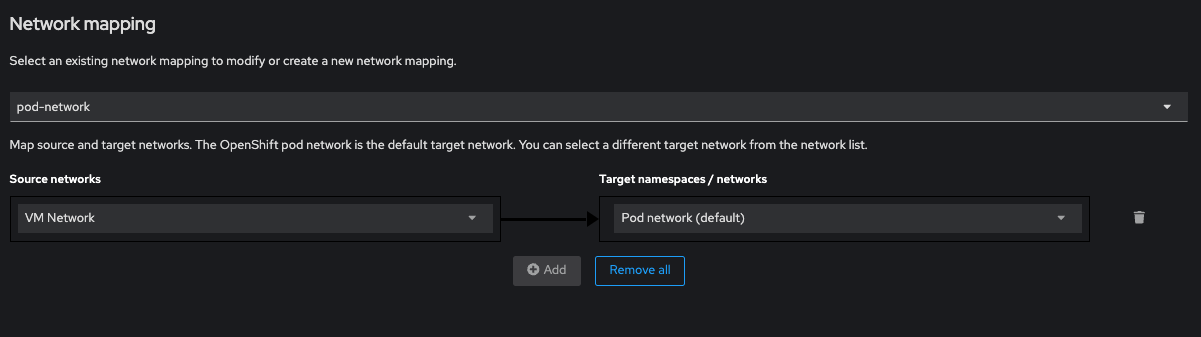 Select Existing NetworkMap