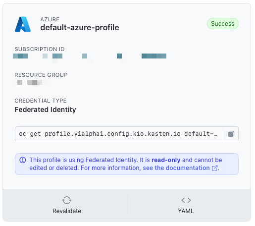 Infra profile