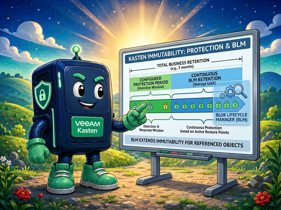 Understanding Kasten immutability: retention vs. protection period